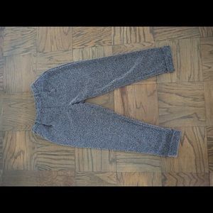 Black and white tweed page boy cropped pant